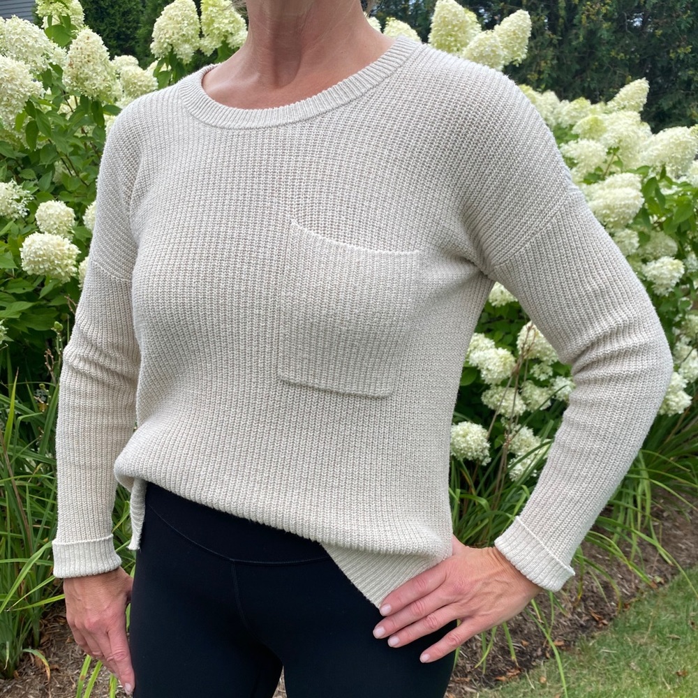 Madewell Knit Sweater in Cream - Size XS